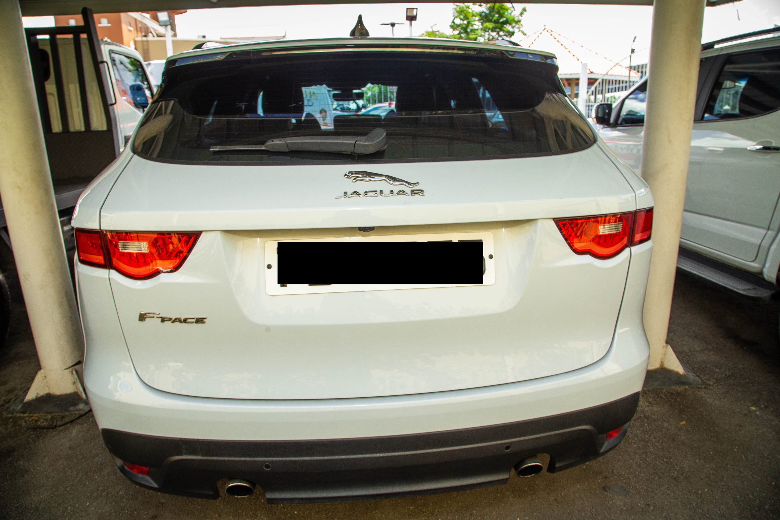 PDY 2020 White Jaguar F-PACE Chequered Flag