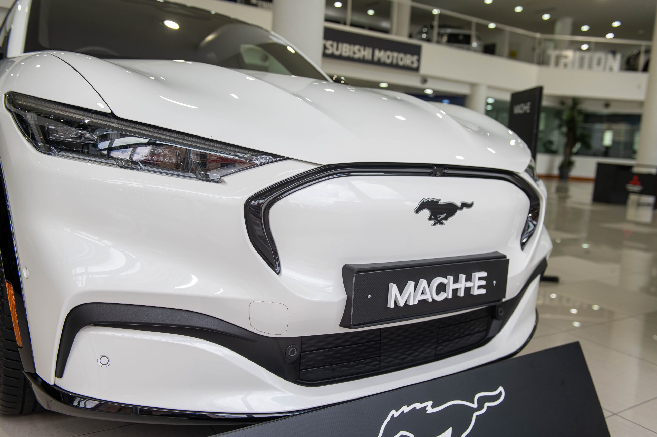 Unregistered 2023 Star White Mustang Mach-E