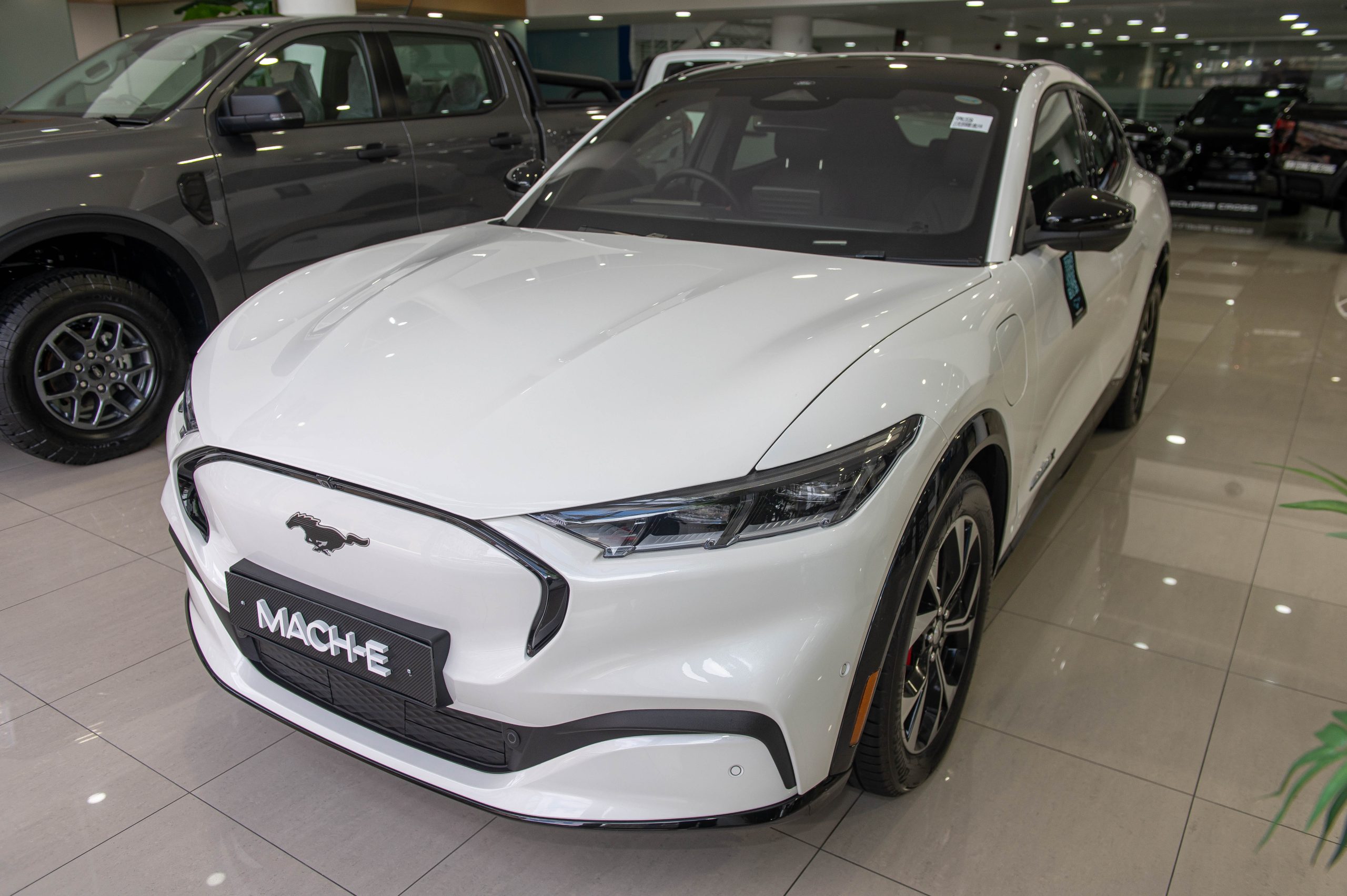 Unregistered 2023 Star White Mustang Mach-E