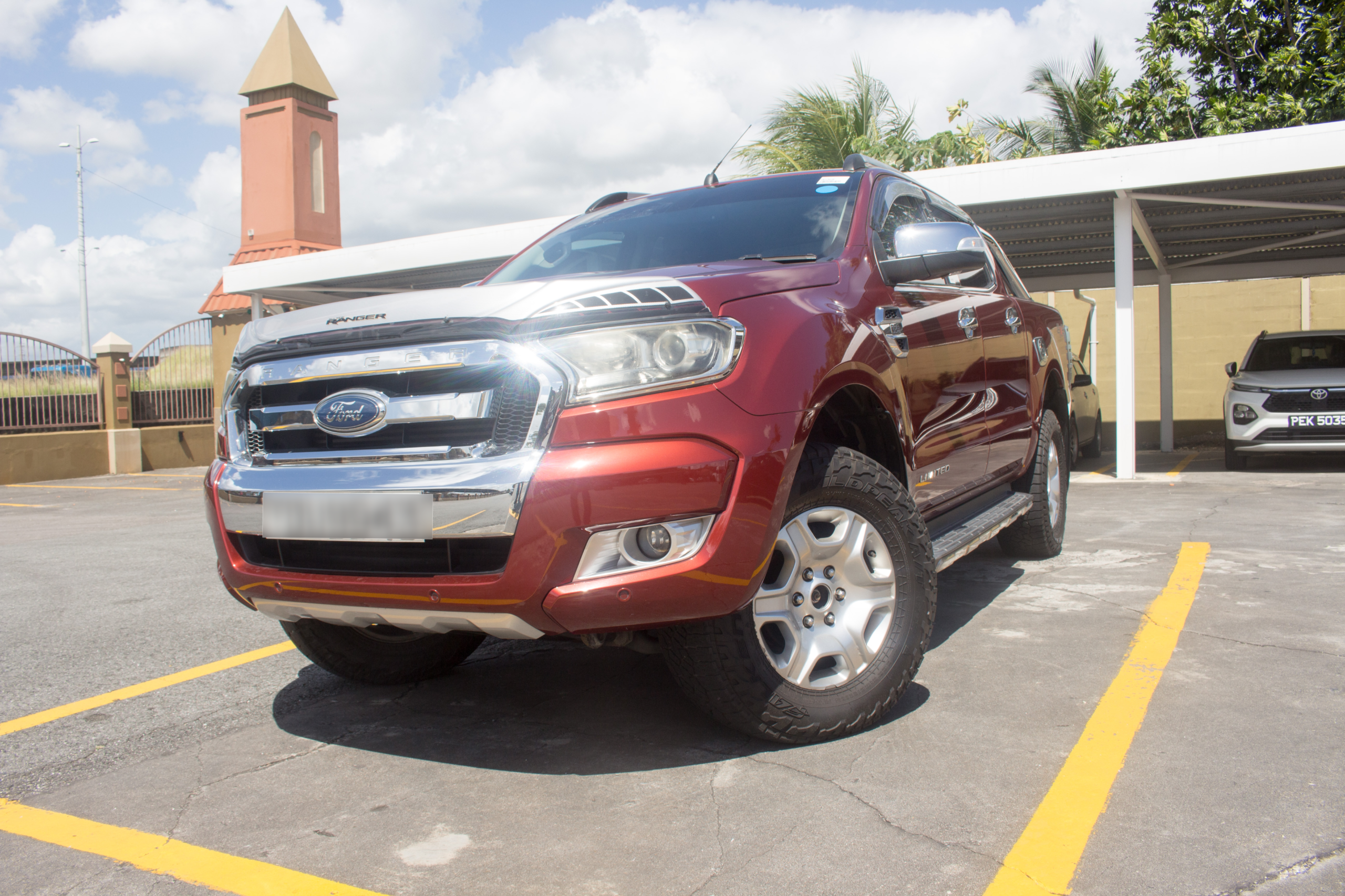 2018 TDU Burgundy Ford Ranger Limited